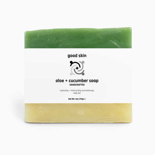 good skin | aloe + cucumber soap